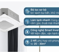 Máy lạnh âm trần LG Inverter 2.5HP (2.5 Ngựa) - DÒNG ĐIỆN 220V-REMOTE-BƠM NƯỚC NGƯNG-2.5HP 