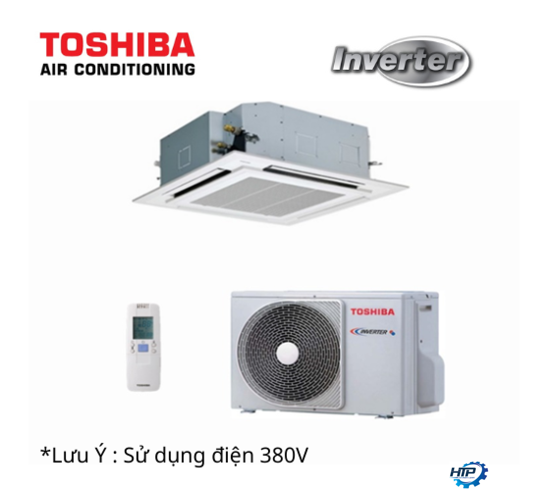 TOSHIBA - Cassette - RAV-GE3601A8P-V - DÒNG ĐIỆN 380V - REMOTE - BƠM NƯỚC NGƯNG - 4.0HP