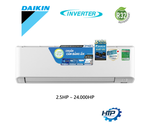 MÁY LẠNH TREO TƯỜNG DAIKIN - INVERTER - CAO CẤP - FTKZ60VVMV - 2.5HP